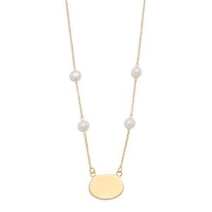 New! Engraveable Pearl Necklace